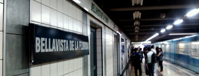 Metro Bellavista de la Florida is one of Santiago, Chile.