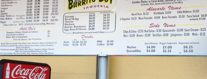Burrito Boy Taqueria is one of สถานที่ที่ Julie ถูกใจ.