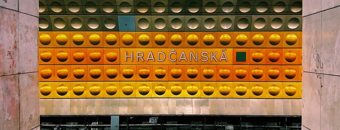 Metro =A= Hradčanská is one of Vovaさんのお気に入りスポット.