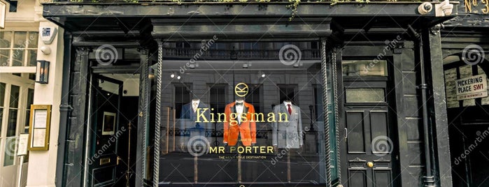 Kingsman X Mr Porter Shop is one of London for P’ Arenui.