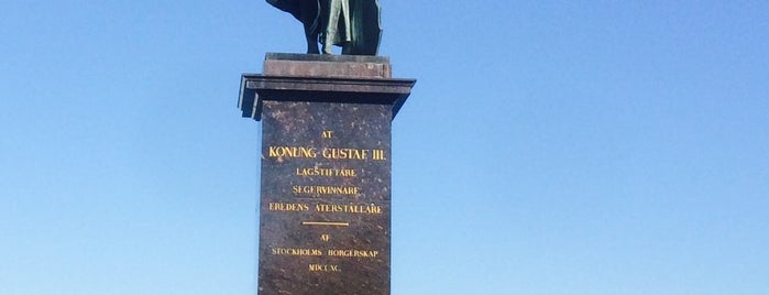 Gustaf III-statyn is one of Public art in Stockholm.