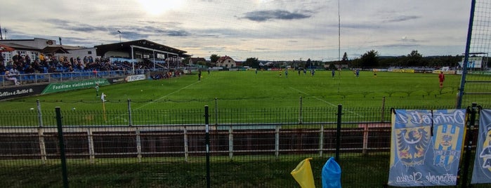 Fotbalovy Stadion Grafinn Vlasim is one of Fotbalové stadiony FNL 2013/2014.