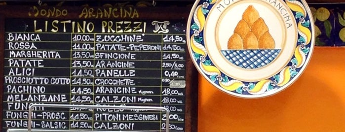 Mondo Arancina is one of Rome Food.