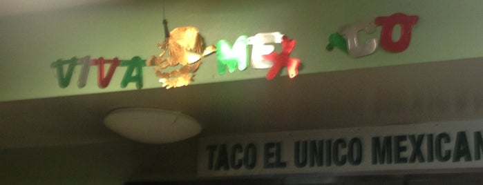 Tacos El Unico is one of W Y'ın Beğendiği Mekanlar.