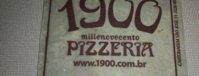 1900 Pizzeria is one of Melhores Pizzas de SP !.