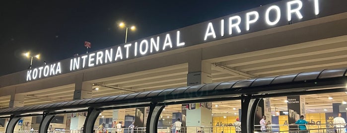 Kotoka International Airport (ACC) is one of Tempat yang Disukai Bella.