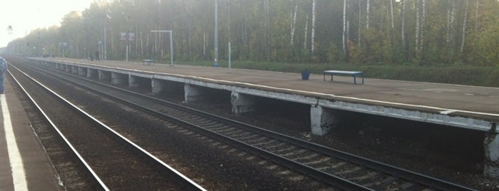 Ж/Д платформа Строитель is one of Вокзалы и станции Ярославского направления.