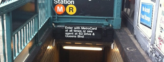 MTA Subway - 63rd Dr/Rego Park (M/R) is one of Tempat yang Disimpan Nadine.