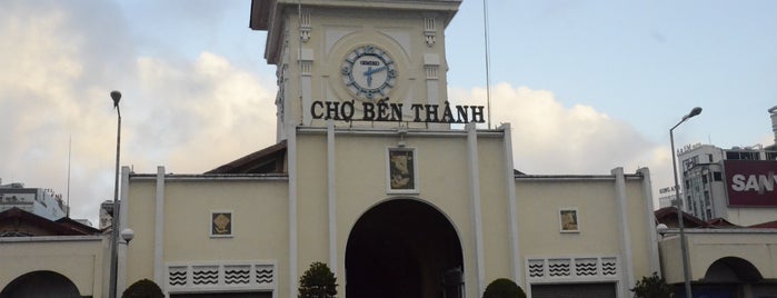 Chợ Bến Thành (Ben Thanh Market) is one of HCMC.