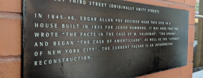 Edgar Allen Poe Ghost Tour is one of New York City.