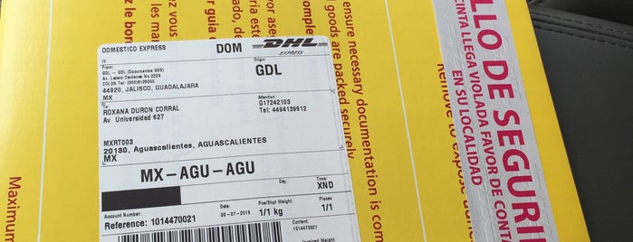 DHL Express is one of TIENDAS.