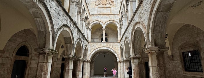 Sponza Palace is one of Dubrovnik.
