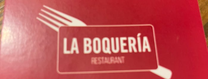 La Boqueria restorant is one of Barcelona.