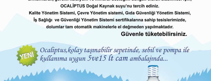 Ocaliptus Su - Kırklareli is one of Ocaliptus.