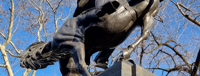José Julian Martí Monument by Anna Vaughn Hyatt Huntington is one of The 29 Sculptures of Central Park.
