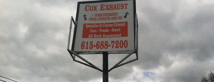 Cox Exhaust is one of Good joint to hang at....