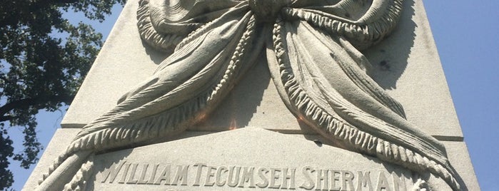 General William T Sherman's gravesite is one of St. Louis Aug 2019.