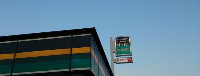 オダキューマート is one of 東京近辺の駐車場付きコンビニ.