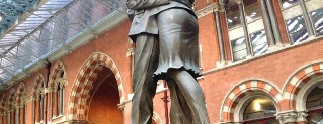 London St Pancras International Railway Station (STP) is one of The 15 Best Places for Statues in London.