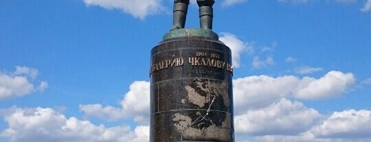 Monument to Valery Chkalov is one of Что посмотреть в Нижнем Новгороде.