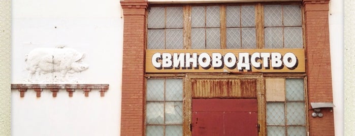 Павильон № 47 «Свиноводство» is one of ВДНХ.
