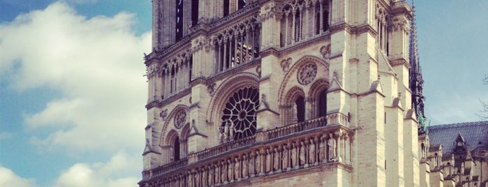 Cathedral of Notre-Dame de Paris is one of Paris, France.