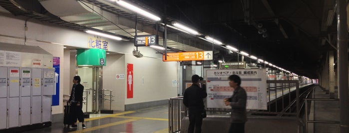 JR Platform 13 is one of 上野駅.