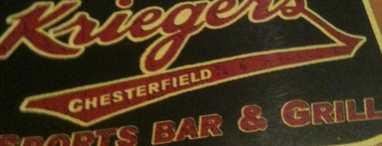 Krieger's Chesterfield Sports Bar is one of Favs.