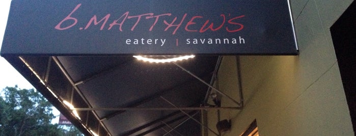 B. Matthews Eatery is one of Savannah.