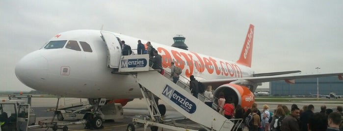 Easyjet Plane is one of Manchester Airport.