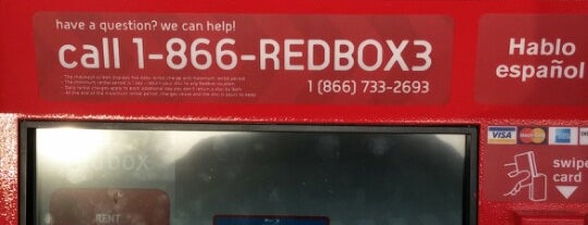 Redbox is one of Orte, die Evan gefallen.