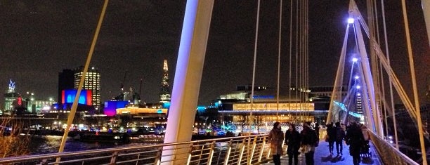 Hungerford & Golden Jubilee Bridges is one of London Trip 2012.