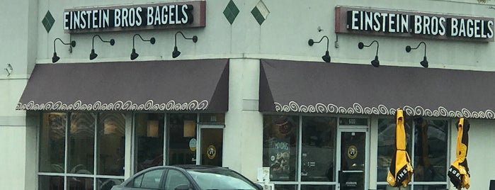 Einstein Bros Bagels is one of places to go.