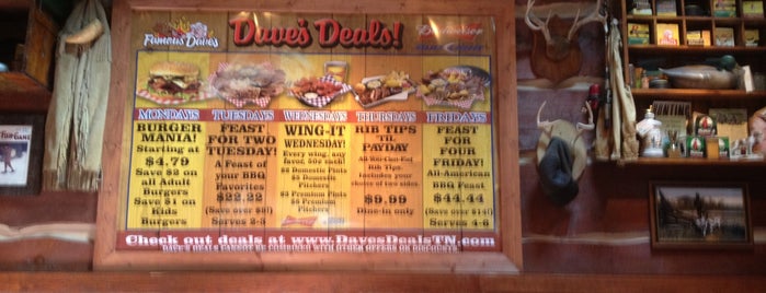 Famous Dave's is one of Around Town.