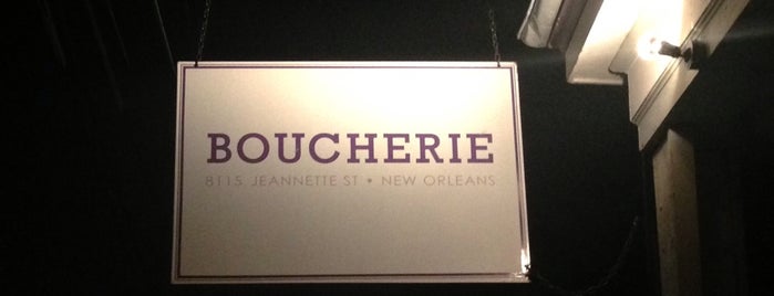 Boucherie is one of New Orleans.