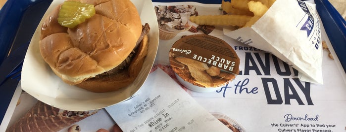 Culver's is one of favs.