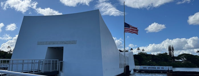 USS Arizona Memorial is one of Arthur's places to visit.