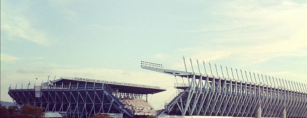 Ekimae Real Estate Stadium is one of Jリーグで使用されるスタジアム一覧.