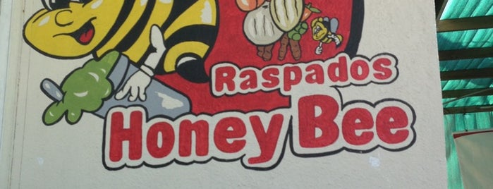 Honey Bee Raspados is one of Angelica's Saved Places.