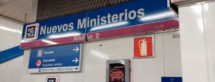 Metro Nuevos Ministerios is one of Curro.