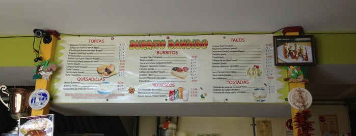 Burrito Bandido is one of Dive mexican joints.