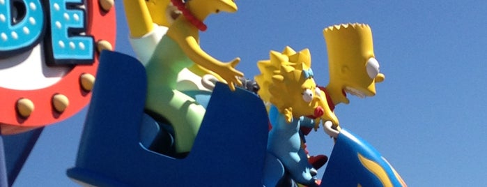 The Simpsons Ride is one of Florida places.