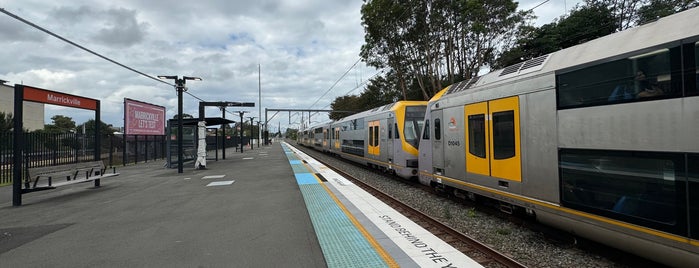 Marrickville Station is one of Sydney Trains (K to T).