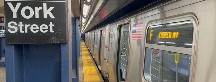 MTA Subway - York St (F) is one of NYC Subways B/D/F/M.