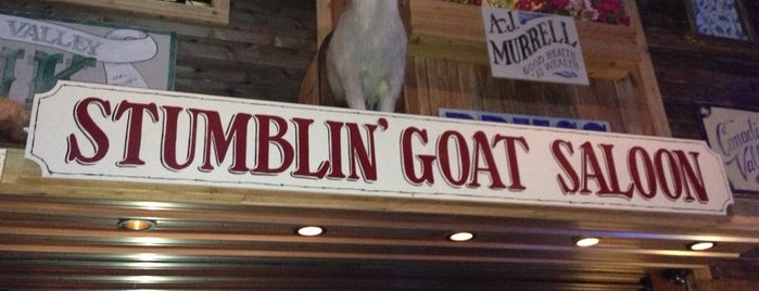 Stumblin Goat Saloon is one of สถานที่ที่ Bill ถูกใจ.