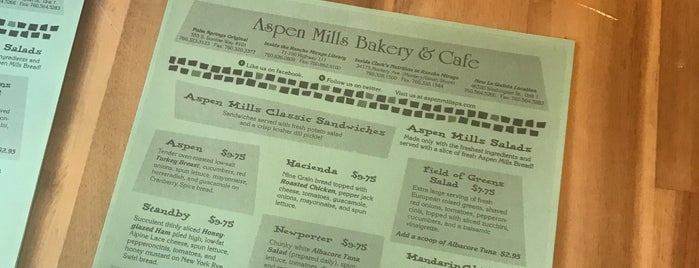 Aspen Mills Bakery & Cafe is one of Desert Dining & Drinking.