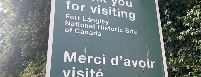 Fort Langley National Historic Site is one of WEST.