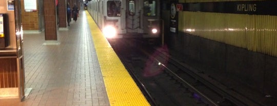 Kipling Subway Station is one of Lugares favoritos de Joe.