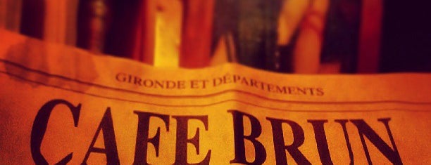 Café Brun is one of Bordeaux.