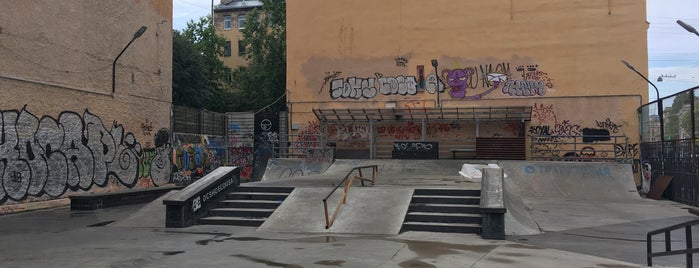 Скейтпарк на Введенской is one of сэпэбэ.